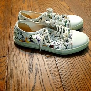 Gucci mulitcolor floral sneaker size 9